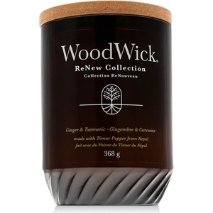 WoodWick ReNew Collection Tomato Leaf & Basil Ароматна свещ 368 g тип Incense & Myrrh