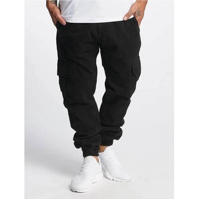 DEF Мъжки карго панталони в черно DEF KindouUB-DFJS042-00007 - Черен, размер 36