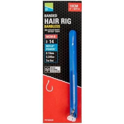 Preston Hotové Návazce MCM-B Banded Mag Store Hooklengths veľ.14 8ks