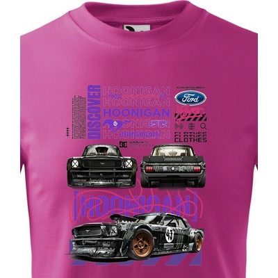 Dětské triko Ford Mustang Hoonicorn Purpurová Canvas tričko Bezvatriko.cz 2374