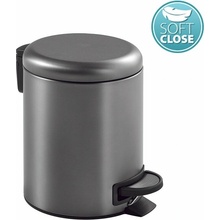Gedy POTTY odpadkový koš 3 l, Soft Close, gun metal 320981