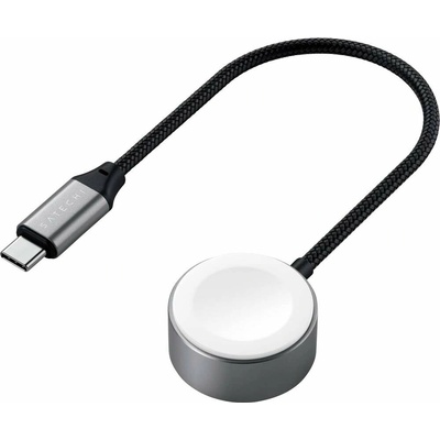 Satechi magnetický rýchlonabíjací USB-C pre Apple Watch - 20 cm - vesmírne šedý ST-QCAWM