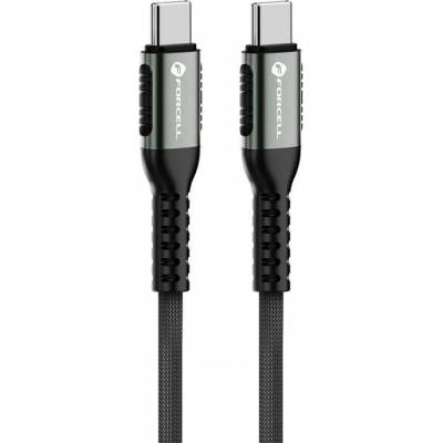 Forcell Кабел Forcell - F-Energy C263, USB-C/USB-C, 240W, 1.2 m, черен (5903396298288)