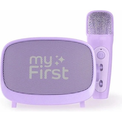 My First myFirst Voice 2 karaoke sada pro děti a bezdrátový reproduktor s efekty úpravy zvuku (fialová)