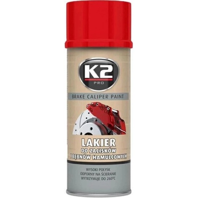 K2 BRAKE CALIPER PAINT 400 ml ČERVENÁ - farba na brzdové strmene a bubny