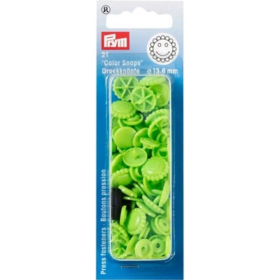 Prym Patentky plastové, květiny 13,6 mm, zelené