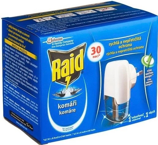Toto je absolútny víťaz porovnávacieho testu - produkt Raid Elektrický odparovač s tekutou náplňou 30 nocí 21ml