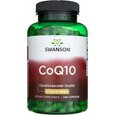 Swanson CoQ10 30 mg 240 mäkkých gélov
