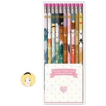 Image 1 of DJECO - Комплект моливи в кутия - 10 броя моливи Lucille (DD03751)