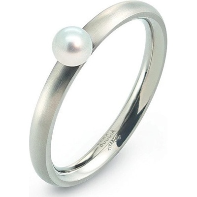 Boccia Titanium Titánový prsteň s perličkou 0145 01