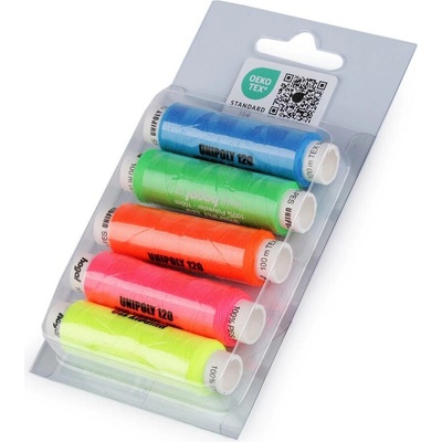 Stoklasa Polyesterové nitě Unipoly sada 5 ks Balení: 1 blistr, Varianta: 5 mix 5 mix