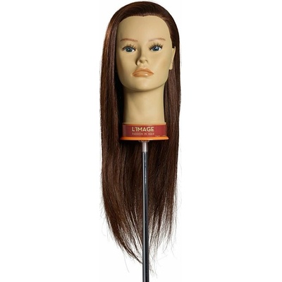 L´image Cvičná hlava tmavá blond Limage Lisa 50 cm