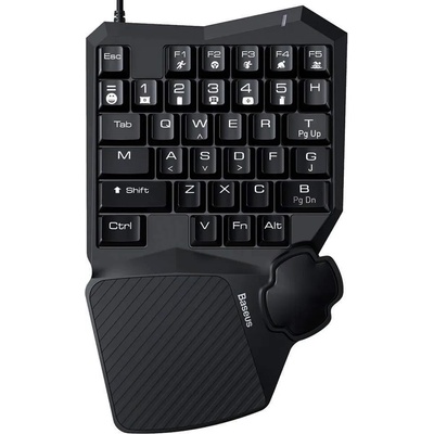 Baseus GAMO One-Handed Gaming Keyboard - геймърска клавиатура с 35 бутона (черен)
