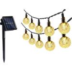 Kobi LED соларен гирлянд 30xLED/0, 12W/1, 2V 1xAA 3000K IP44 400 mAh (KB0357)