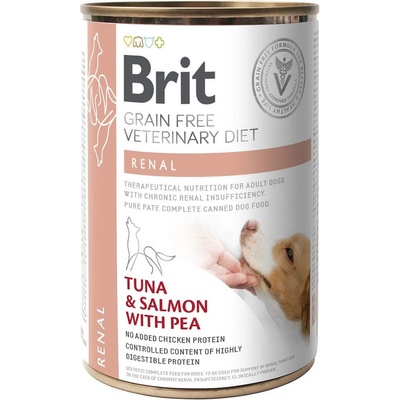 Brit veterinary BRIT GF ветеринарни диети за кучета Renal 400g - мокра храна за кучета