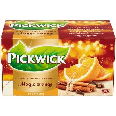 Pickwick Fruit Fusion Ovocný čaj aromatizovaný s pomarančovým oplodím a škoricou 20 x 1,75 g