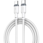 XO Кабел за зареждане nb208b, pd usb-c - usb-c, 1.0 м, 60w, бял - xo