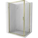 Mexen Exo плъзгаща се душ кабина 135 x 120 см, прозрачна, златна - 8151-135-120-50-00 (8151-135-120-50-00)