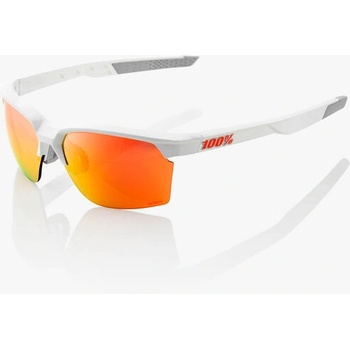 100% % Слънчеви очила Sportcoupe - Soft Tact White - HiPER Red Multilayer Mirror Lens (61020-000-43)