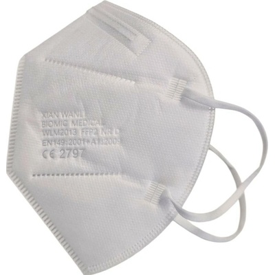 Biomic Respirátor FFP2 NR D bez ventilu jednorazový biely 10 ks