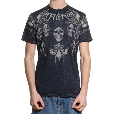 AFFLICTION мъжка тениска affliction - enshrined - black lava wash - a28217-bklv