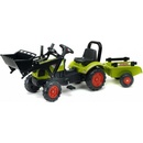 Falk Šliapací traktor 2040CM Claas Arion 410 s nakladačom a vlečkou