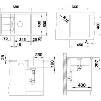 Image 1 of BLANCO METRA 45 S Compact (519570)