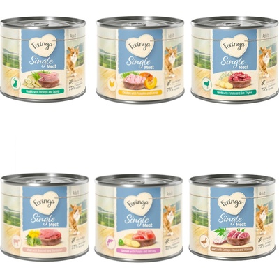 Feringa Single Meat Menu druhov kuracie králičie jahňacie teľacie kačacie losos 6 x 200 g