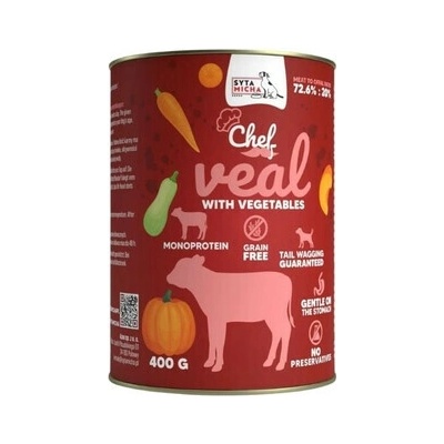 Syta micha Chef Monoprotein Teľacina so zeleninou 400 g
