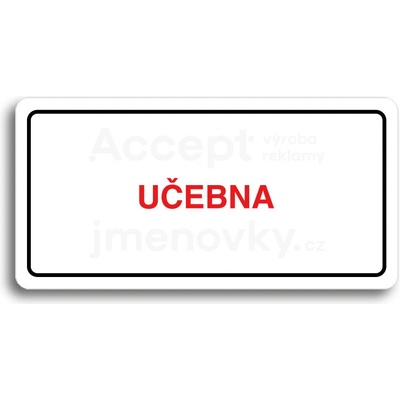 ACCEPT Piktogram UČEBNA - bílá tabulka - barevný tisk