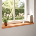vidaXL Парапети за прозорци 2 бр. Лакиран 70 x 30 x 2 cm Солидно бук (42048231)
