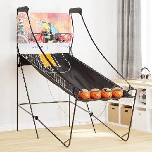 vidaXL Баскетболна аркадна машина с 4 топки за 2 играчи (4103505)