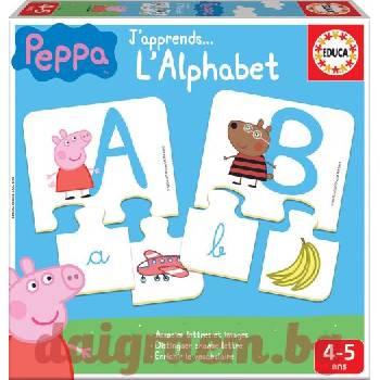 Educa Образователна игра Азбуката с Пепа Пиг, Peppa Pig, Прасето Пепа, EDUCA 16223 (EDU16223)