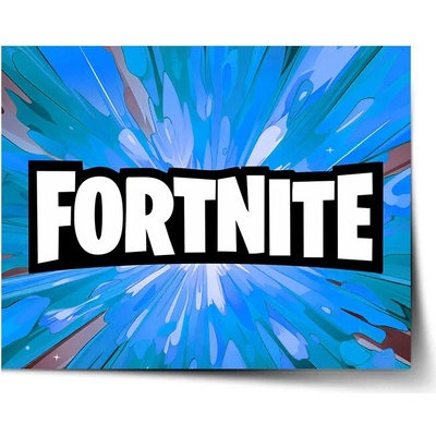 Sablio Plagát FORTNITE modrá - 60x40 cm