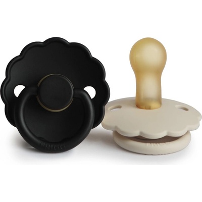 Frigg Daisy kaučuk Cream / Jet Black 1×2 kusy dvojbalenie
