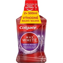 Colgate Max White Purple Reveal 2 × 500 ml