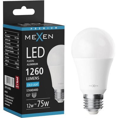 Nova LED крушка E27, A60, 12W, Студена - 6500K, 1260 lm - L100-E27-1265-01 (L100-E27-1265-01)