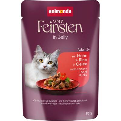 Animonda Vom Feinsten Adult Raffinesse v želé bohaté na kuřecí s hovězím 48 x 85 g
