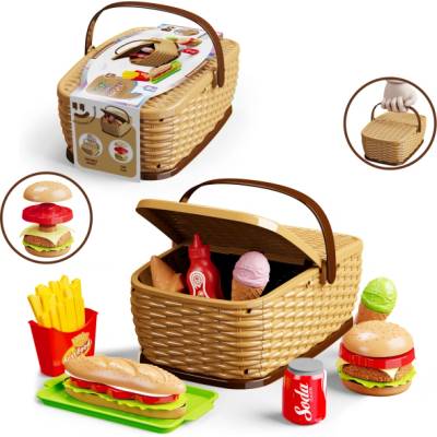 Детска пикник кошница - Комплект бургер