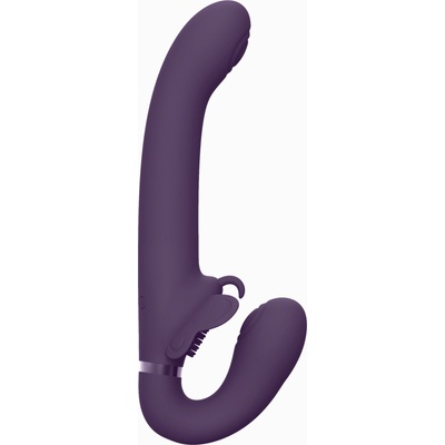 VIVE Satu Pulse-Wave & Vibrating Strapless Strapon Purple
