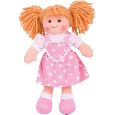 Bigjigs Toys Детска играчка Bigjigs - Мека кукла Руби, 25 cm (BJD020)
