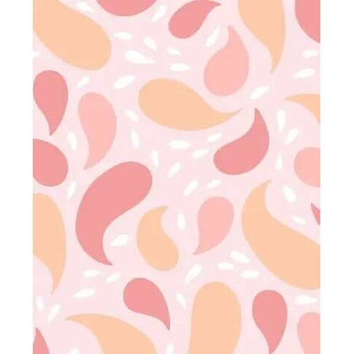 Peach paisley - vzor