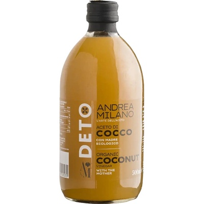 ANDREA MILANO Kokosový ocot nepasterizovaný a nefiltrovaný s octovou matkou BIO 500 ml