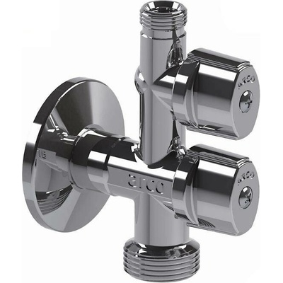 ARCO kombinovaný pračkový ventil s odbočkou 1/2\'x3/4\'x3/8\', anticalc, chrom – Sleviste.cz