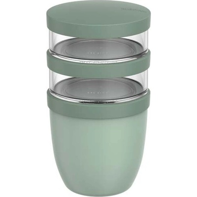 Mepal Ellipse 3dílný hrnec na oběd o objemu 500 ml + 2 × 200 ml - Šalvějová
