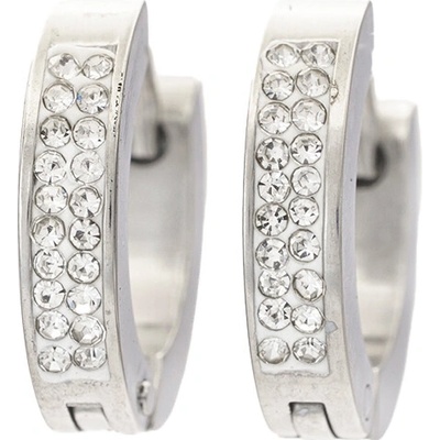 BRUNOshop.cz Náušnice kroužky s kamínky 1,4 cm S4410