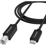 Wozinsky Кабел Wozinsky WKDDY1S USB-B - USB-C 1 м - Черен (WKDDY1S)