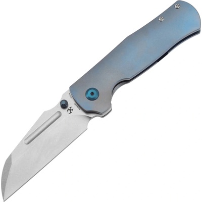 ! Kansept Dreadnaught Stonewashed CPM S35VN,Blue Anodized Titanium K1082A5