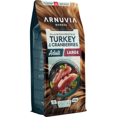 Arnuvia Monova Dog Adult Large Turkey & Cranberries 12 kg