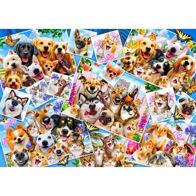 Bluebird Selfie Pet Collage 1000 dielov
